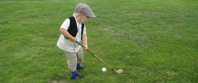Ung representant för nästa generation golfare. Foto: Georg Kittel